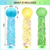 6 Packs Jellyfish Paper Lanterns Hanging Mermaid Wishes Lantern Gradient