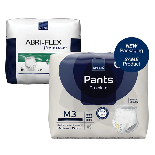 Abena Pants, Premium Protective Underwear, Level 3, (Medium to Extra