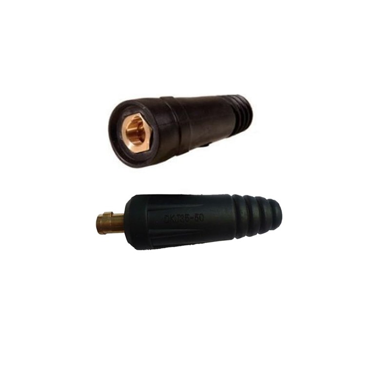 2pcs Welding Machine Connector Socket, Black Welding Cable Quick Fitting