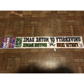 Color Clings Champion Series 12 Sets of Notre Dame Car Clings - Each With 4 Clings - Fighting Irish Windows