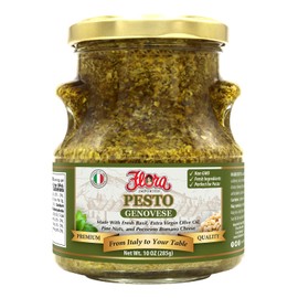 Flora Pesto Genovese – Traditional Italian Basil Sauce – Made in Italy – 6.7 oz