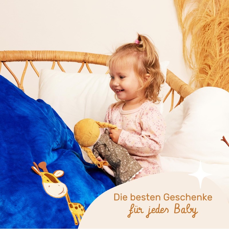 Be Mammy BE20-168 Warm Baby Blanket Baby Gift (Dark Blue