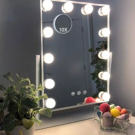 Hansong Vanity Mirror with Lights Makeup Mirror with Lights 12 Dimmable Bulbs...