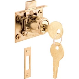 Prime-Line U 10666 Drawer and Cabinet Lock, Mortise (Single Pack)