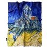 GFM® Sommerschal aus Seidenmischgewebe-(Van Gogh - The Church At Auvers)-(EXC)(FS-VSLK-SC-3461-A)