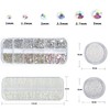 4 Boxs Nail Art Rhinestones Flatback Rhinestones Pearls Nail Charms