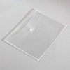 eco-eco A4 50% Recycled Clear Transparent Press Stud Popper Wallet,