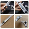 12 Pcs Refrigerator Shelf Clips Silver Fridge Cooler Shelf Support