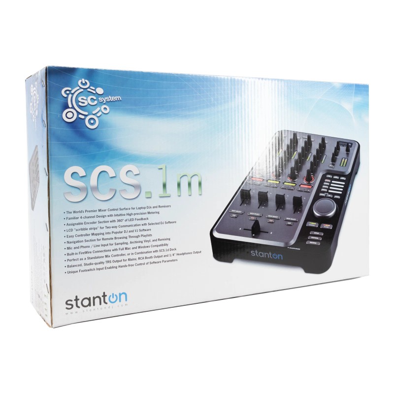 Stanton SCS.1m Digital DJ Mixer Controller w/ FireWire Audio, LCD,