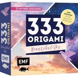 333 Origami – Beautiful Sky – Zauberschöne Papiere falten: Das Original: Mit Anleitungen, Videos und 333 feinen Papieren: Hochwertiges Origami-Papier mit 40 verschiedenen Himmelsmotiven