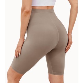 BAYDI Creamlush Pack of 2 Maternity Shorts - 20 cm Soft Maternity Cycling Shorts for Yoga Home Pyjamas Pregnancy Leggings, 2 Pack - Black/Khaki, M