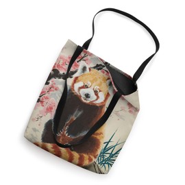 Red Panda Japanese Art Kyosai Vintage Japan Artwork Tote Bag