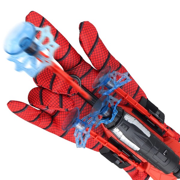 ariel-gxr Spider Web Shooter, Spider Launcher Gloves Toy with 6*Darts,Launcher