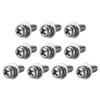 sourcing map M4 x 12mm Stainless Steel Phillips Pan Head