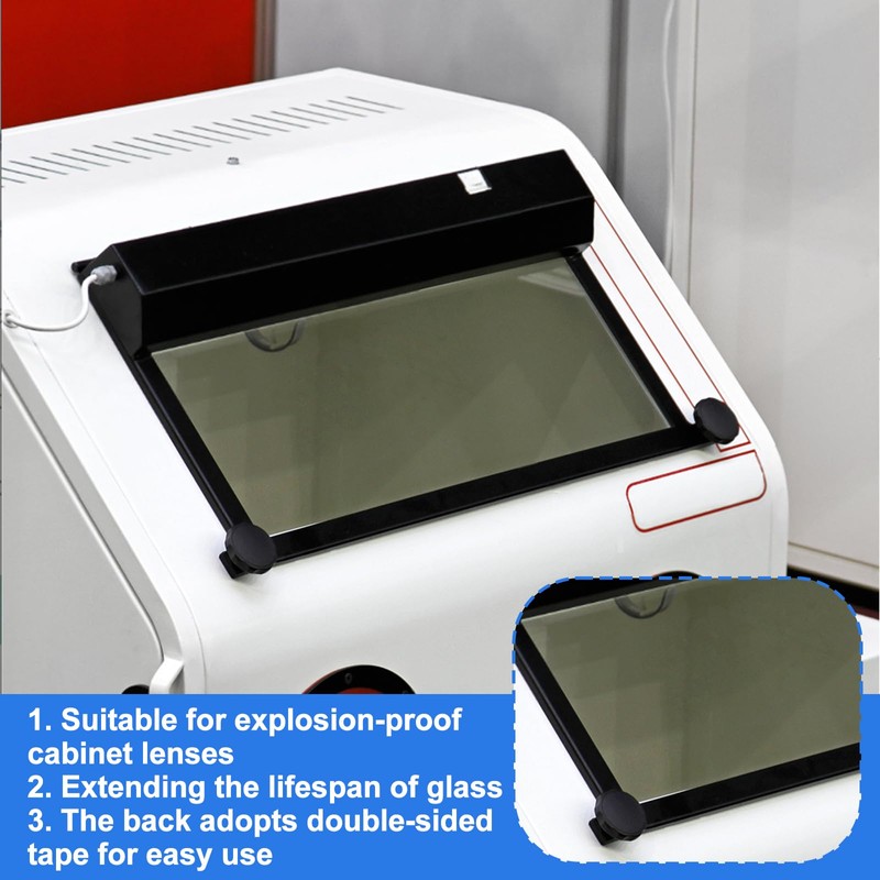 12 Pack Abrasive Blasting Cabinet Lens Cover - Clear Polyester