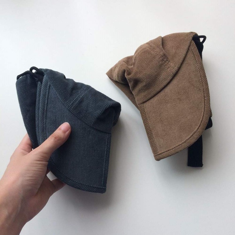 Tabarua TM1012 Portable Surf Cap, UPF50+, Foldable,, corduroy grey