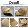 White Fang CZA116 Women's Straw Cap, Hat, Mesh, UV Protection,