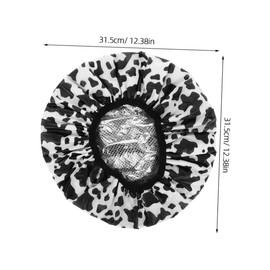 FOMIYES 2pcs Self Heating Hair Mask Cap Double Layer Bath Hair Hat Foil Material Portable Shower Cap for Women