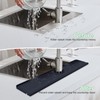 33inch Kitchen Sink Splash Guard Mat,Silicone Material Protects Faucet Handle