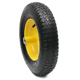 AR-PRO 4.80/4.00-8" Tire and Wheel Set - 6" Hub, and 5/8" Sintered Iron bushings, Universal Replacement Utility Equipment Tubed Tire and Wheel