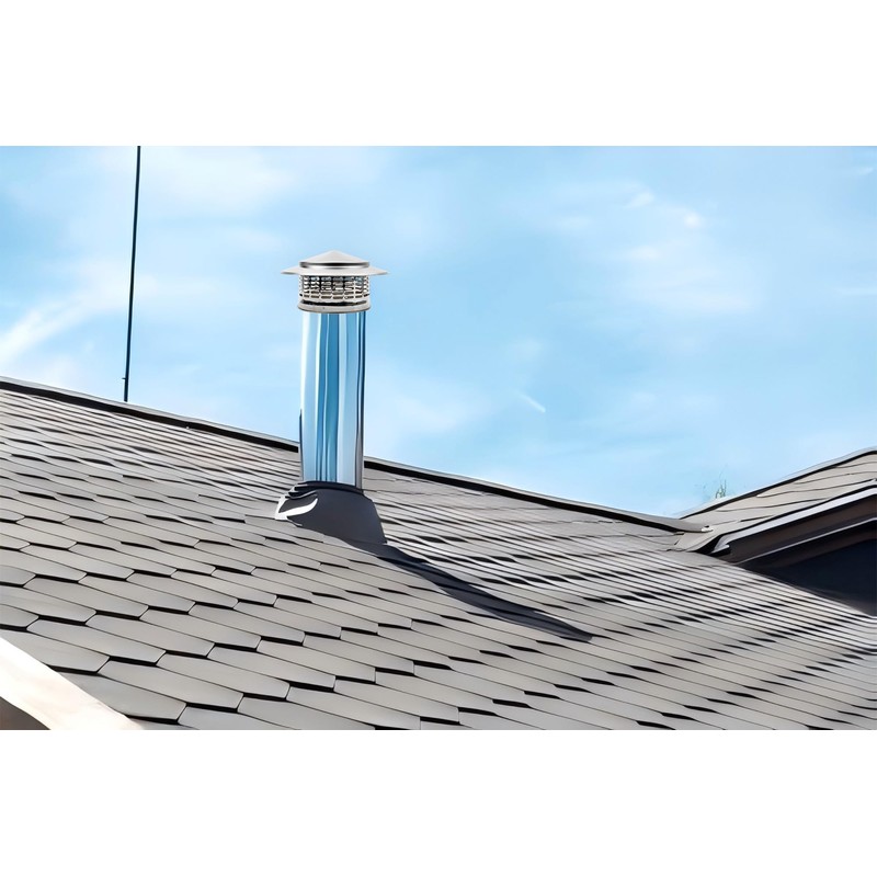 Ankuce Cone Top Chimney Cap 8 Inch, RoundChimney Cover Cap