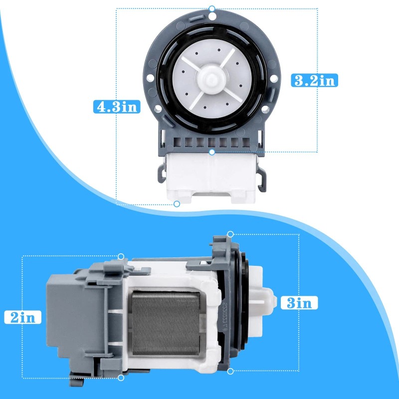 TOMOON New Washer Drain Pump Dc31-00054d Dc31-00187a Px3516-01 For Samsu.ng
