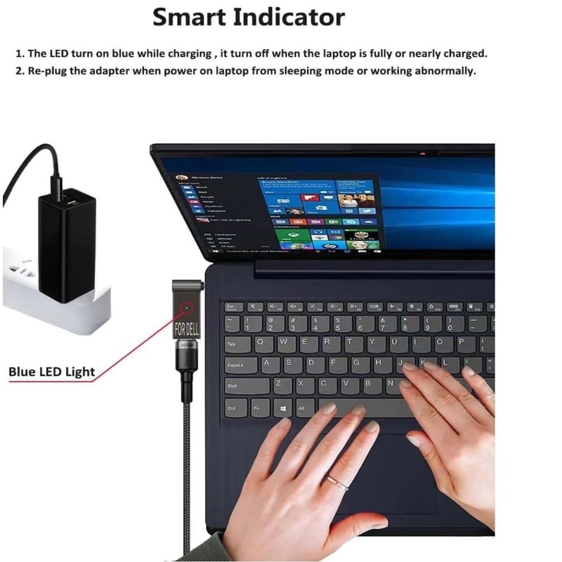 USB-C to 7.4 x 5.0 mm 100W PD Charging Adapter