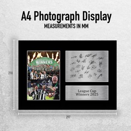 HWC Trading Newcastle United Caraboa Cup Winners 2025 Gifts Printed Signed Autograph Picture for Football Fans and Supporters - A4
