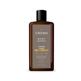 Cremo - Gel de baño rico en espuma, gamuza antigua y notas de musgo blanco y ámbar intenso, 16 onzas líquidas