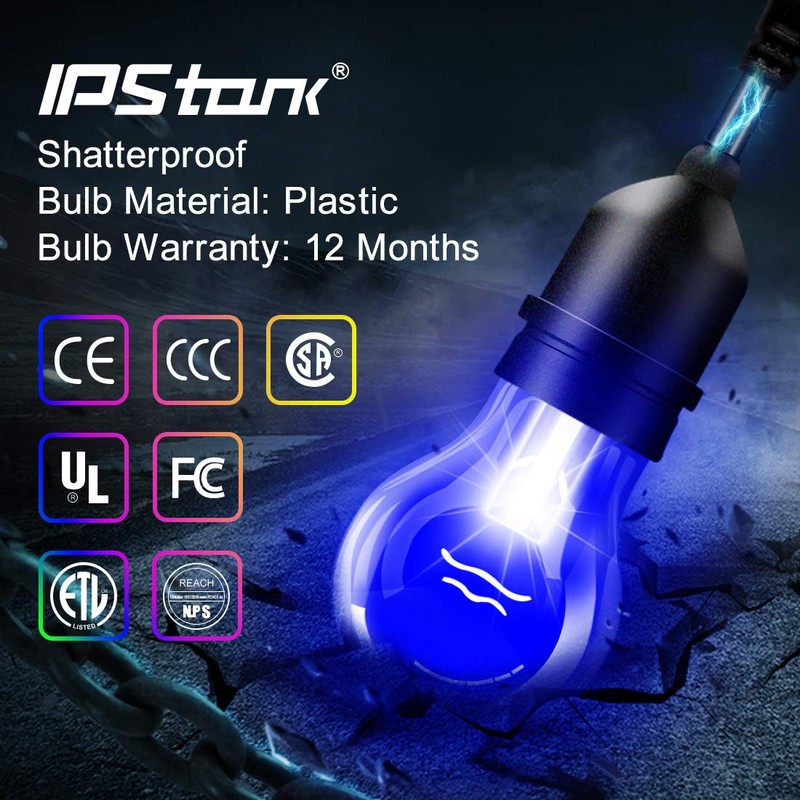 Outdoor String Lights, 96FT Multicolor LED Dimmable RGB with Remote