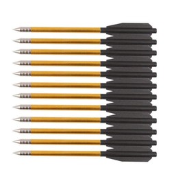 SAS 6.5" Aluminum Pistol Crossbow Bolts Arrows for 50lbs 80lbs Dozen - 12/Pack (12/Pack)