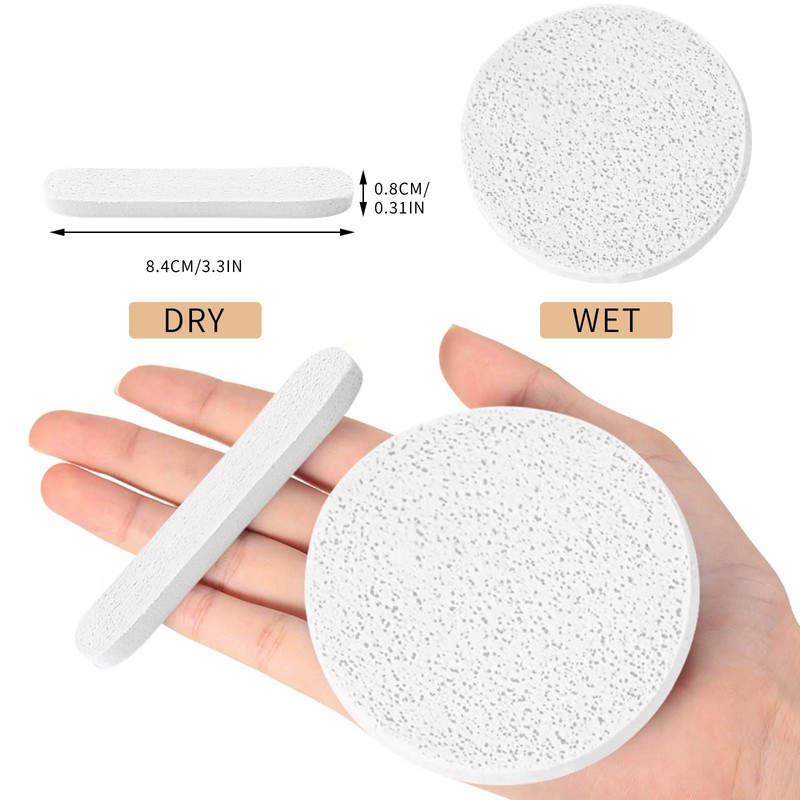 48Pcs Facial Sponges, Compressed Face Cleansing Sponge Cellulose Face Sponge