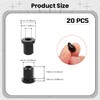 20PCS Rubber Grommets 1/4"(6mm) Drill Hole, 3/16"(4mm) ID Durable Black