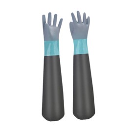 Baoblaze Long Sleeve Gloves Waterproof Gardening Gloves Elbow Length Long Rubber Gloves Pond Gloves for Rose Pruning Women Men Washing