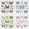 XERE 400 Pcs Butterflies Flora and Fauna Scrapbook Stickers Set