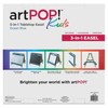 artPOP! Kids' 3-in-1 Tabletop Easel, Double-Sided Easel with Wooden Frame,