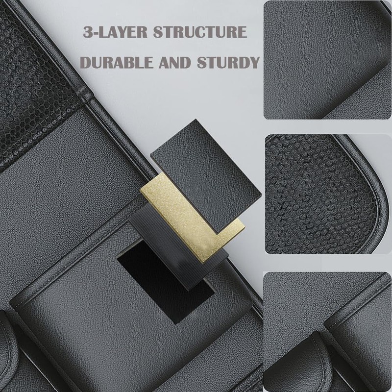 DURASIKO Car Backseat Organizer with Foldable Table Tray,Car Seat Back