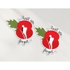 2 x 10cm Lest We Forget Poppy Vinyl Stickers -