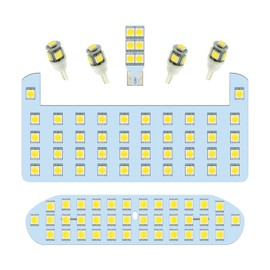ZXREEK Aqua LED Room Lamp, Aqua NHP10 Series, Late Indoor Light, Dedicated Design, TOYOTA AQUA NHP10 Indoor Light, High Brightness, 6000K White, Interior 5050 LED, Includes Handling Tools, Easy