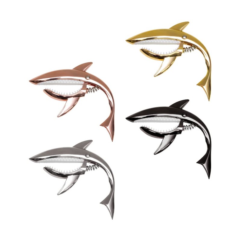 A-ITEM Shark Guitar Capo Capotasto Shark Shaped Guitar Access Metallic