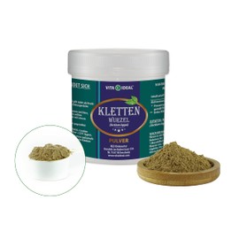 VITA IDEAL® Burdock - Root Powder 300 g - Arctium lappa - Burdock - Basket Flowers - Burdock Root - Daily Serving 960 mg Burdock Root Pure Powder - Includes Measuring Spoon