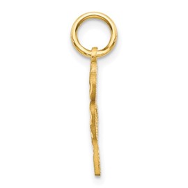 IceCarats 14K Yellow Gold 4 Leaf Lucky Clover Shamrock Flower Necklace Charm Pendant Only