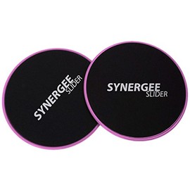 Synergee Deslizadores de núcleo. Uso de doble cara en alfombras o suelos de madera dura. Equipo de ejercicio abdominal