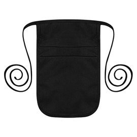 TopTie Server Money Pouch Wallet Fanny Pack Waist Apron Bag with Extra Long Ties for Men & Women-Black