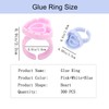Glue Rings, 300 PCS Glue Rings for Eyelash Extension, Disposable