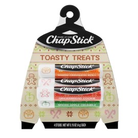 ChapStick Toasty Treats - Juego de regalo de bálsamo labial, paquete de 4 variedades