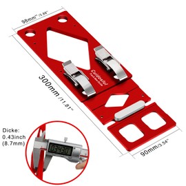 Angle Stop for Guide Rail, CNC Machined 90° Stop with Edge Guide, Compatible with Makita Guide Rail, Festool Aluminium Stop for Circular Saws