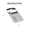 Sea to Summit Travelling Light Neck Wallet RFID, Highrise Grey
