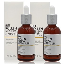 Missha Beepolen Renew Ampoule 40ml + 40ml / 미샤 비폴렌 리뉴 앰풀러 40ml + 40ml