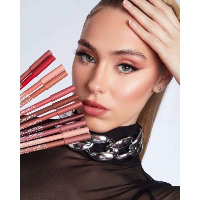 Set Gama 8 Lapiz Delineador Labios Wooden Beauty Creations®